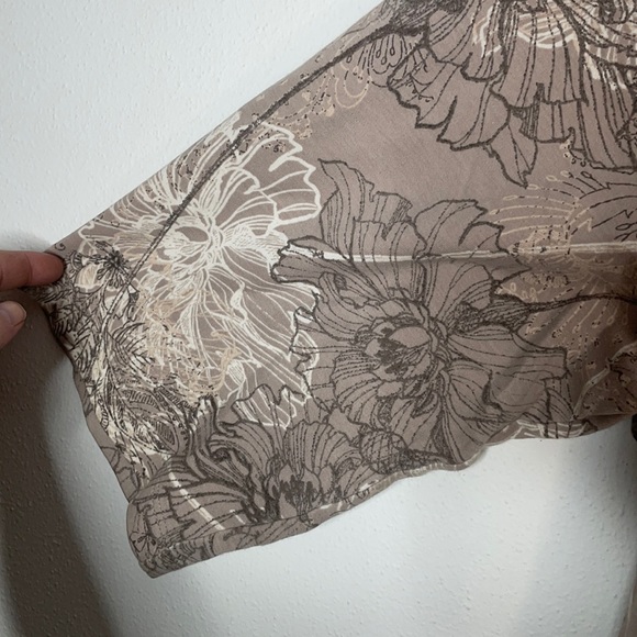 ✔️ Studio Works, Taupe Floral Print, Woman 3X Plus, EUC - Picture 6 of 9